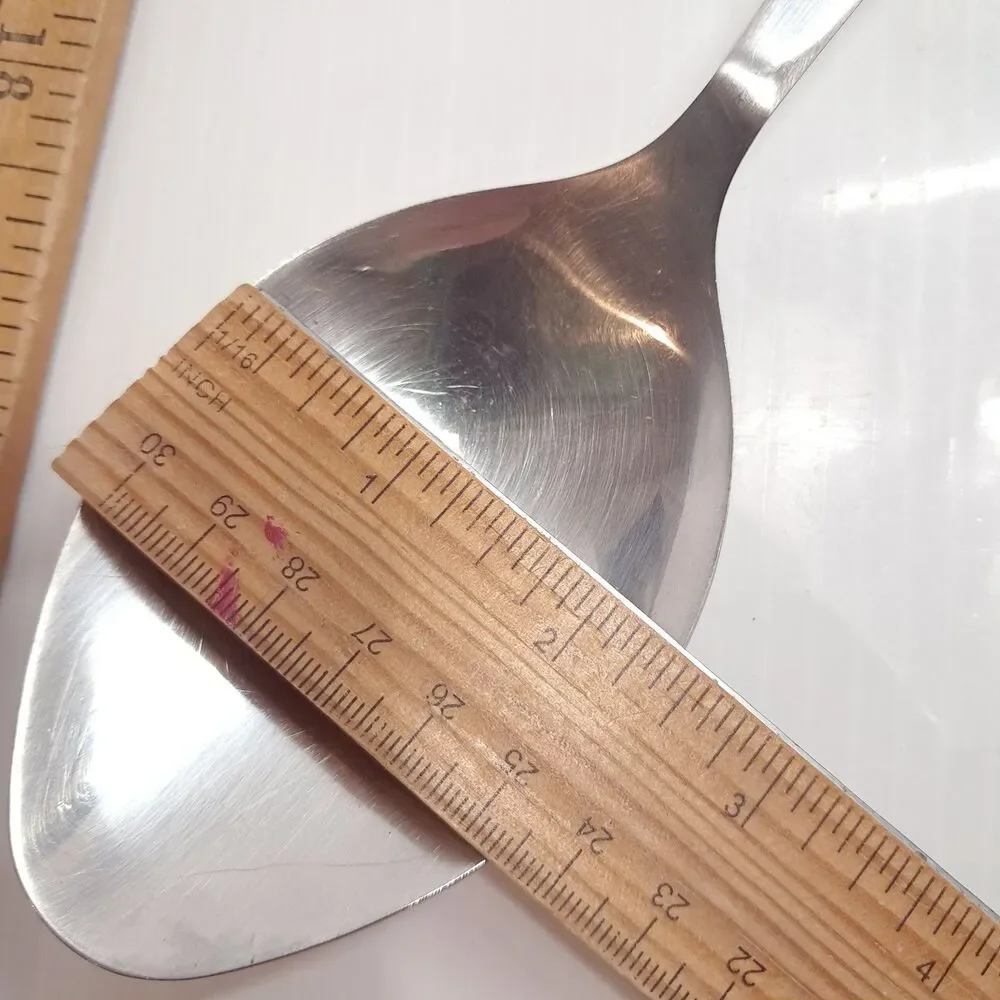 Vintage Wolfgang Pucks Cafe Collection solid Serving Spoon Stainless Steel